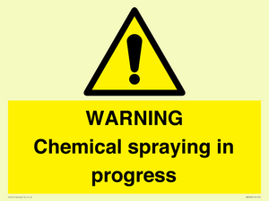 WARNING Chemical spraying in progress